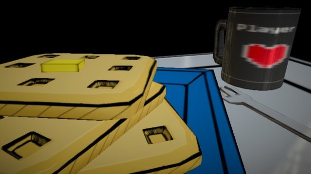 Waffles for breakfast 3D Model