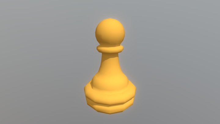 Pawn Chess Piece 3D Model