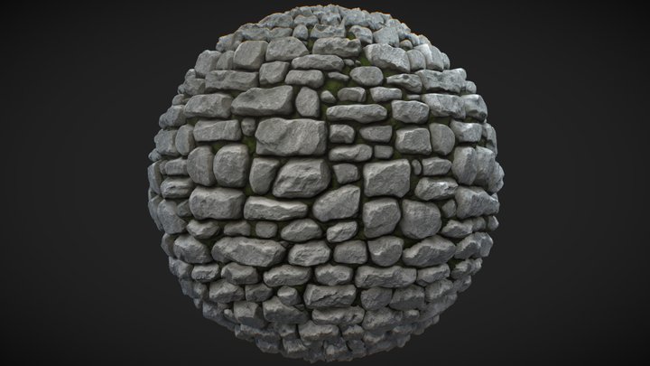 Seamless Rustic Stone Wall & Floor Texture 055
