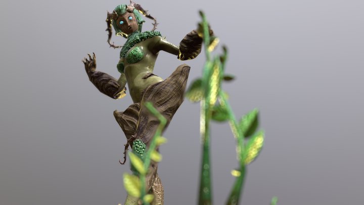 Thorns Protector Posed 3D Model