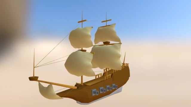 Avast Large Ship 1 3D Model