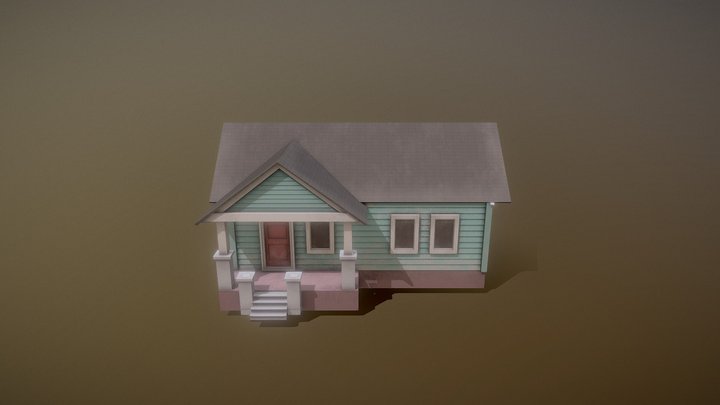 Suburban House 3D Model