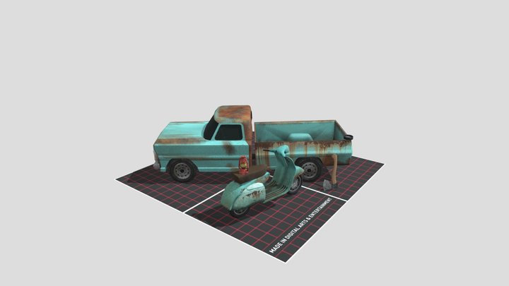 DAE 5 Finished props - Forest Loner 3D Model