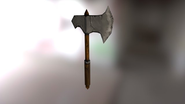Medieval Axe 3D Model