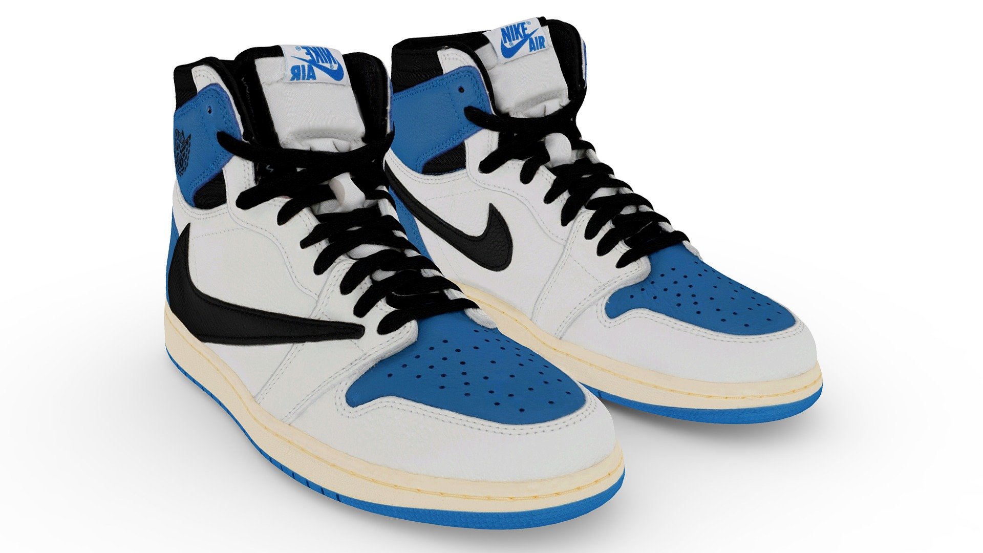 Nike Jordan 1 - Travis Scott - Shoe - Sneaker 3D model