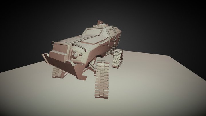 car ( futur , for game) ( animated!) 3D Model
