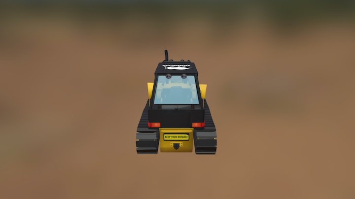 Bull Dozer 3D Model