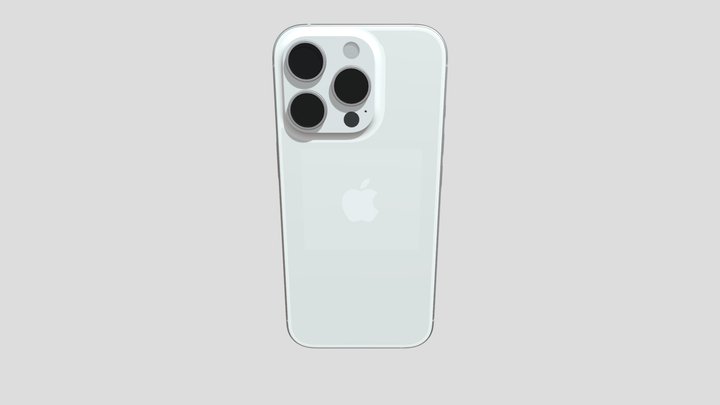 iPhone 16 Pro White Titanium 3D Model