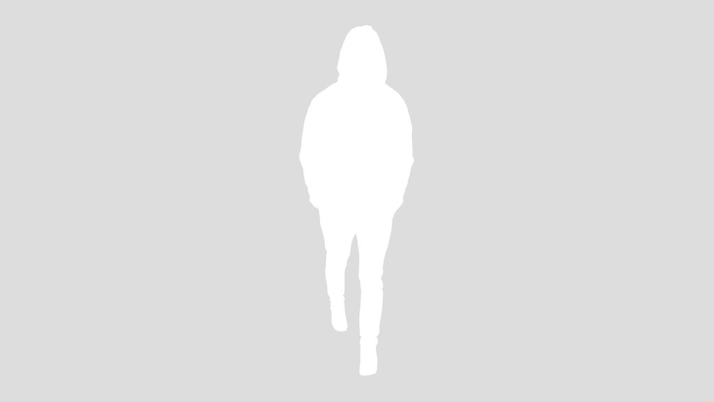 Guy In A Camouflage Coat Walking