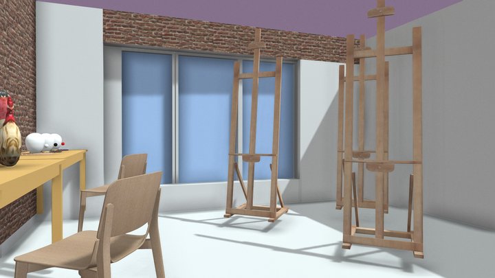 Выставочный зал 1 3D Model