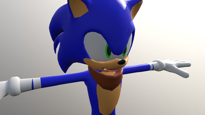 Sonic Boom Sonic 3D Model