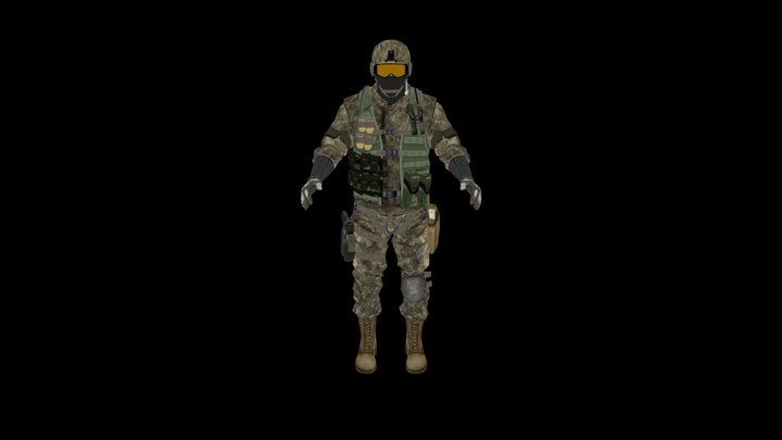 Battlefield Bad Compandy 2 US Assault – Modello 3D gratuito STL