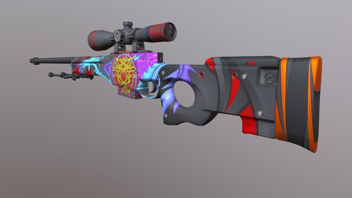 AWP | NAGA 3D Model