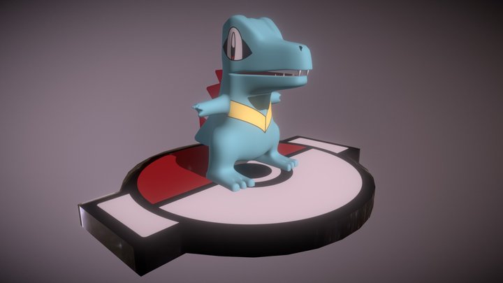 Totodile 3D Model