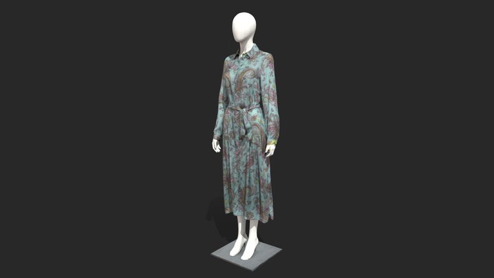Dress Scarlet 3D Model