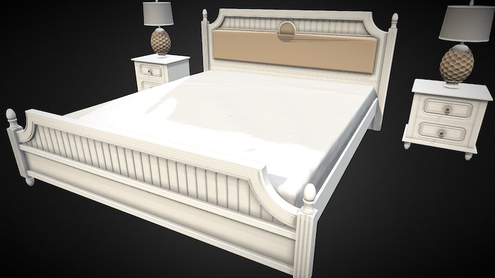 Bed London 3D Model