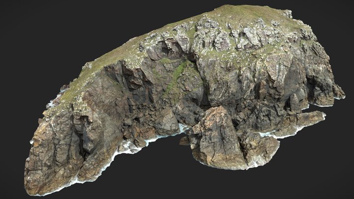 Big Coastal Cliff Scan 3D Model