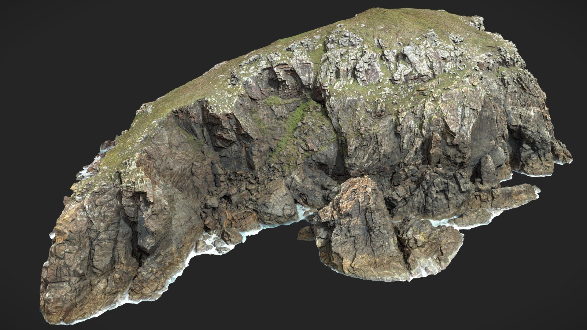 Big Coastal Cliff Scan - Buy Royalty Free 3D model by Per's Scan ...