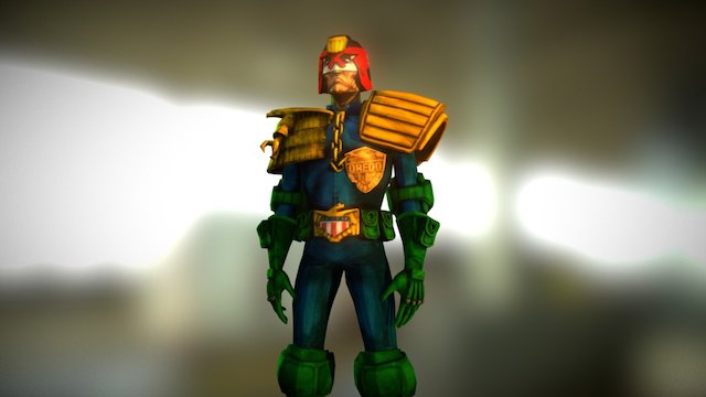 Judge Dredd 3D Model