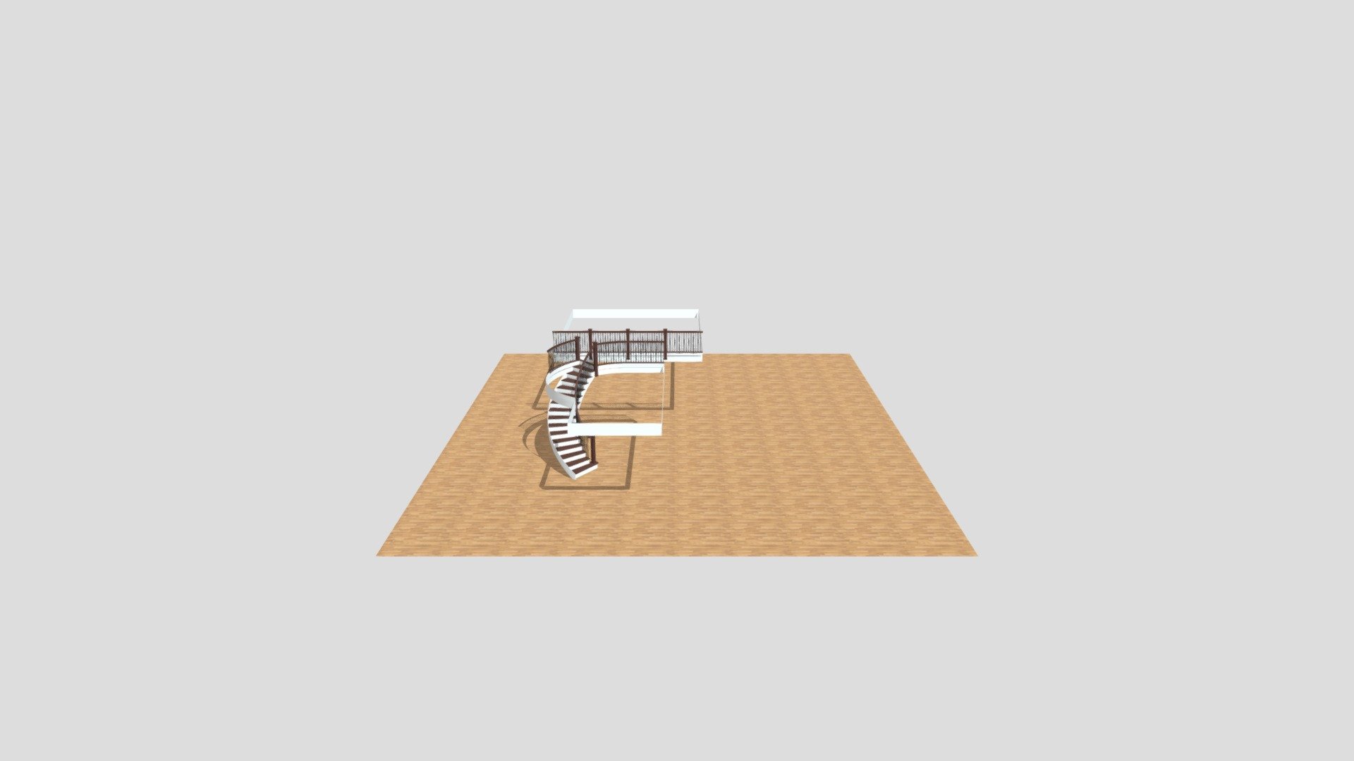 curved stair with balcony #2 2020 02 03