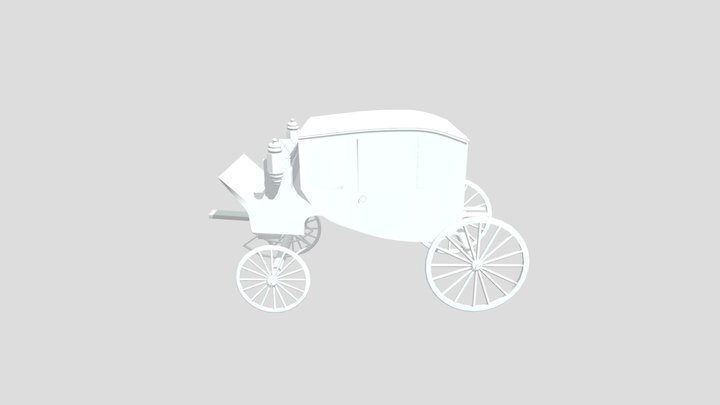carrosse medieval 3D Model