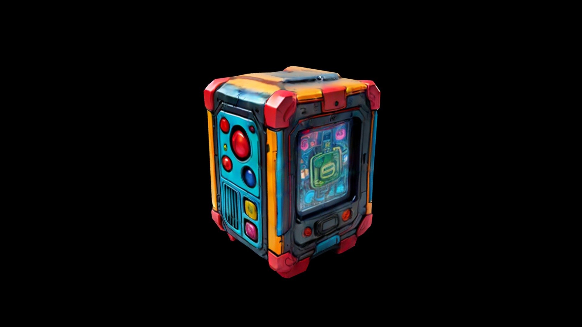 A colorful toy that resembles a modern device wi - Download Free 3D ...