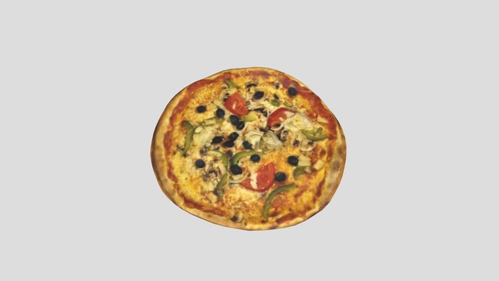 Pizza_vegetarian 3D Model