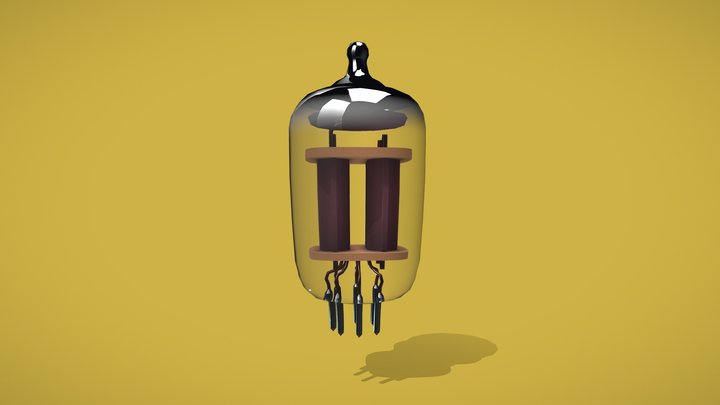 Vacuum radio lamp 3D Model