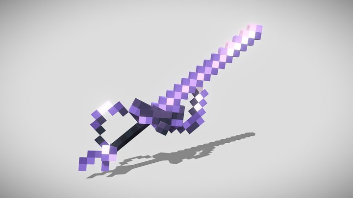 Amethyst Rapier - Blockbench 3D Model