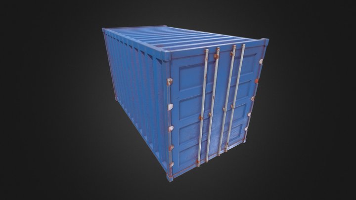 Houdini - Procedural Shipping Cargo Container 3D Model