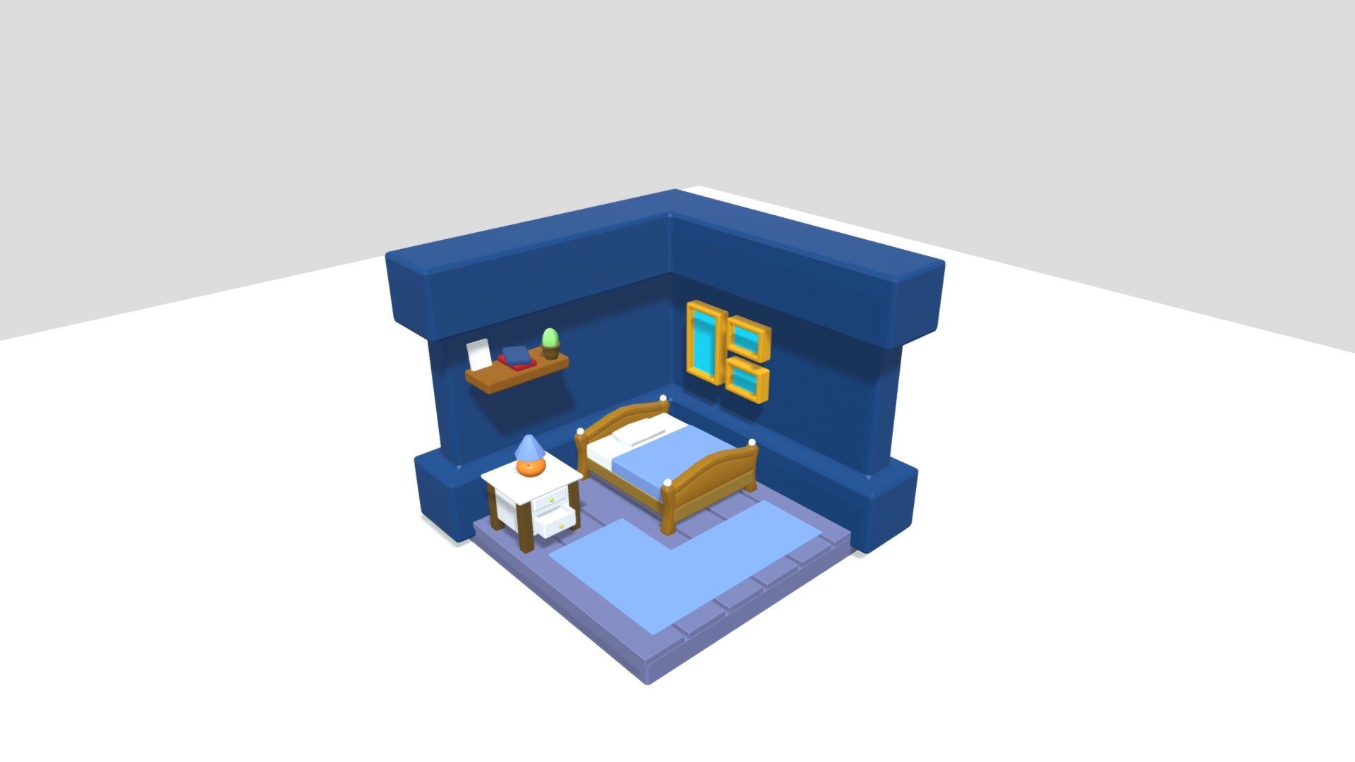 Bedroom 3d Model By Ahmed64 D501ebc Sketchfab 5021