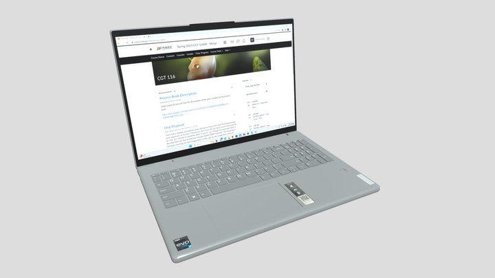 Final Laptop 3D Model