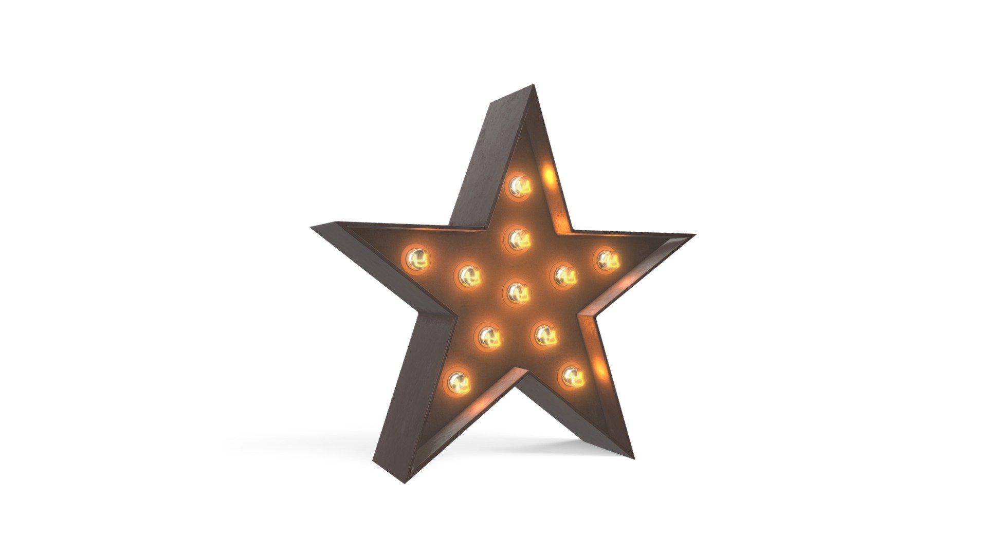 Broadway Star Table Lamp, Black
