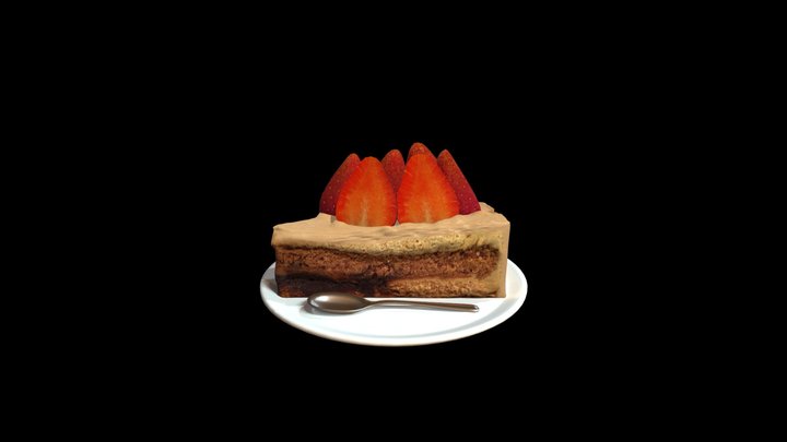 Chocolate Cake 01 3D Model