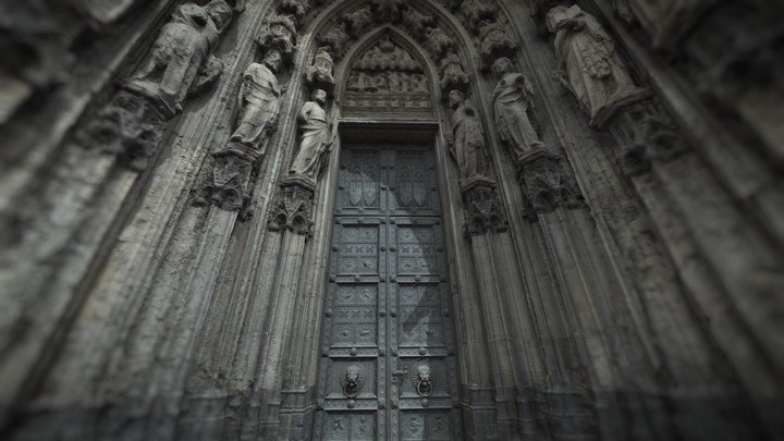 Cologne Cathedral Door - Cologne, Germany 3D Model