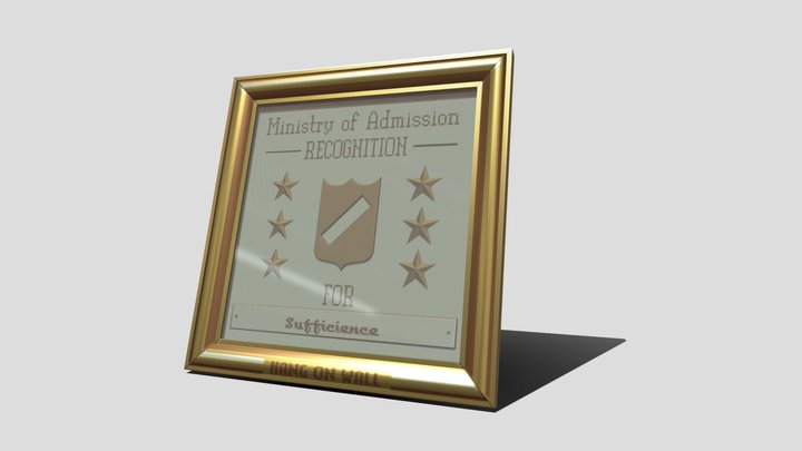 Papers, Please  - Recognition for Sufficience 3D Model