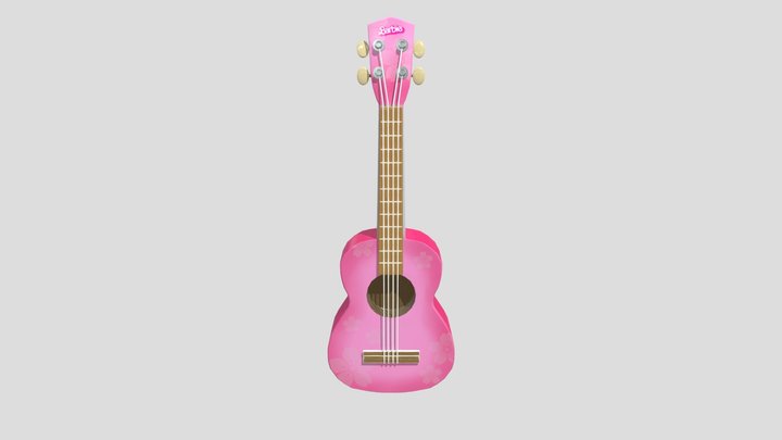 Barbie Ukulele 3D Model