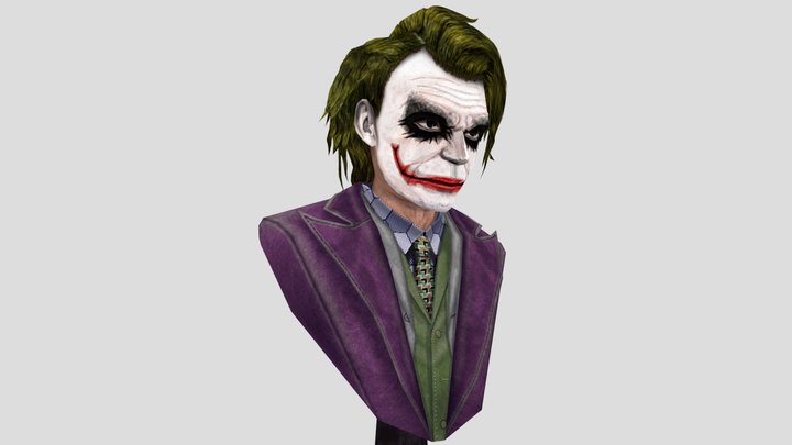 The Joker (Bust) | Papercraft model 3D Model