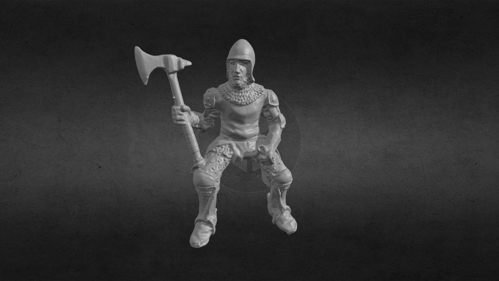 3D Scanned Miniature Axe Man (Preview) 3D model by ideabeans [d5063cd