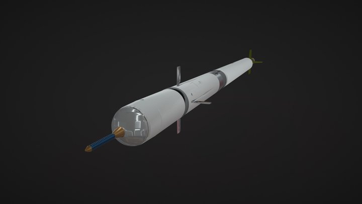 PPZR Grom anti-aircraft missile set 3D Model