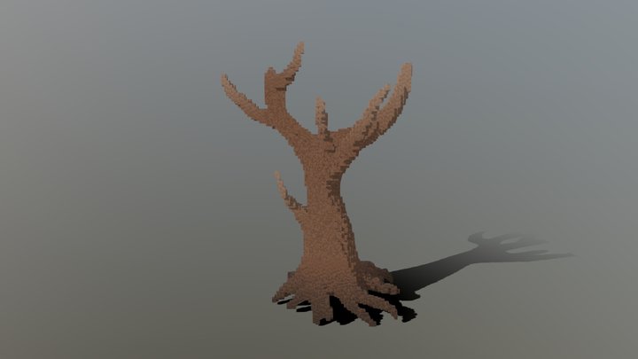Voxel warped tree 3D Model