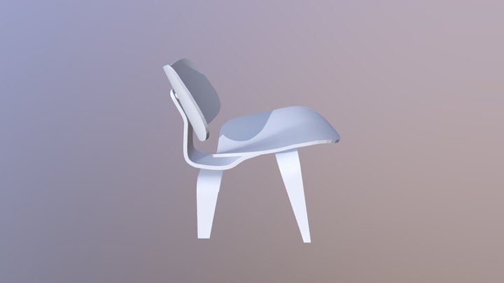 Eames Lounge- Wood Legs 3D Model