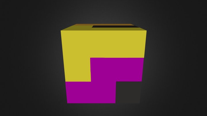 Puzzle Cube Assembly 3D Model