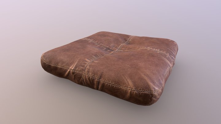 Leather Pillow 3D Model