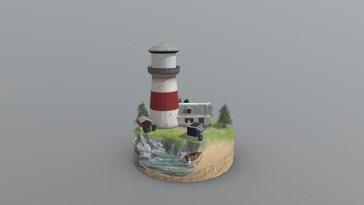 1GPP01_Chillrain_Diorama 3D Model