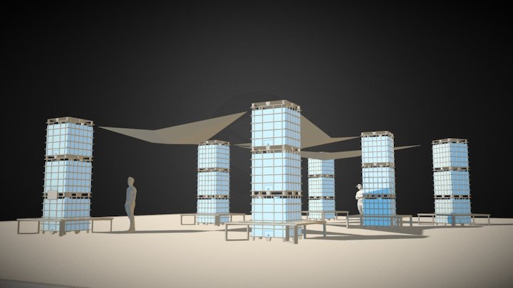 Blue Hour - Light City Baltimore 3D Model