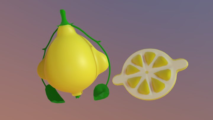 SquidFin Lemon 3D Model