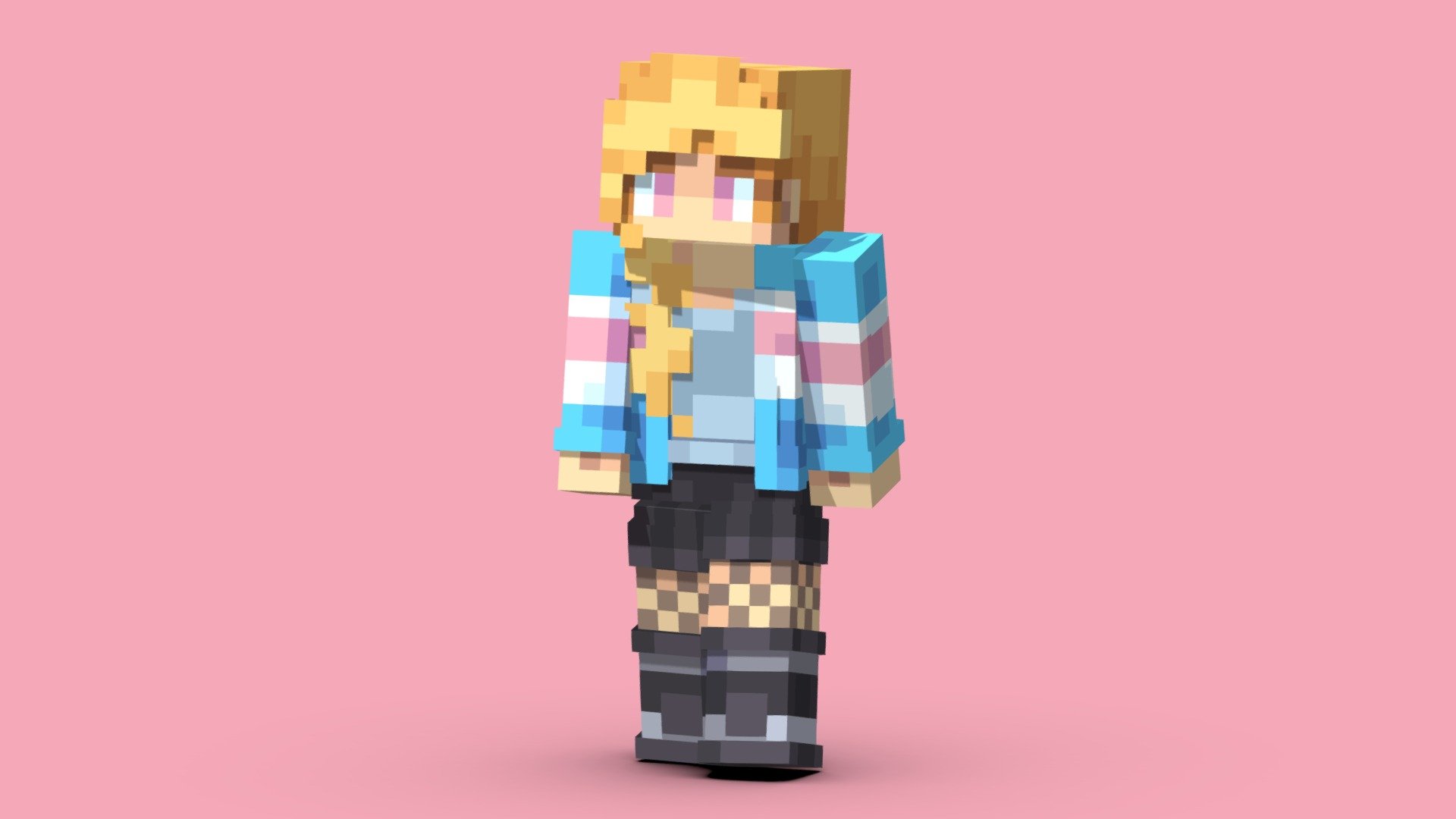 Minecraft Skin - Izumi_06 - 3D model by PhantomEye [d50d13d] - Sketchfab