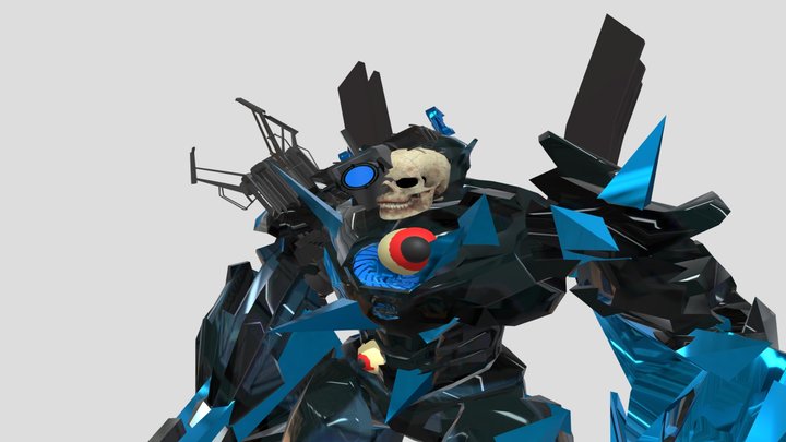 Titan camara man extroyer zombie 3D Model