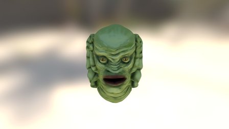 Creature From the Black Lagoon, High Poly Mask. 3D Model